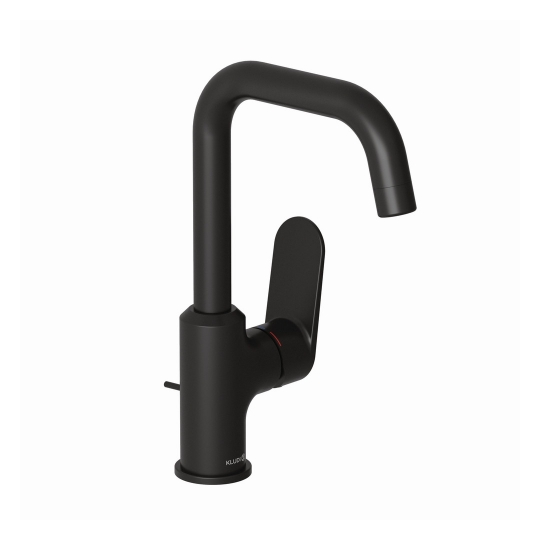 Kludi-X1 Oldalkaros mosdó csaptelep Automata leeresztőszeleppel, fekete 320273975