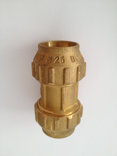 KPE réz toldó 25x25