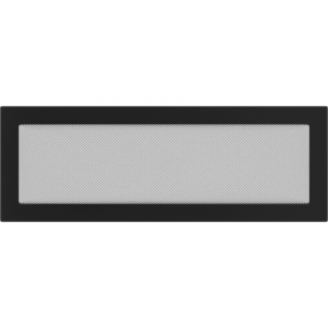 Kratki 17x49 cm Egyszerű szellőzőrács fekete