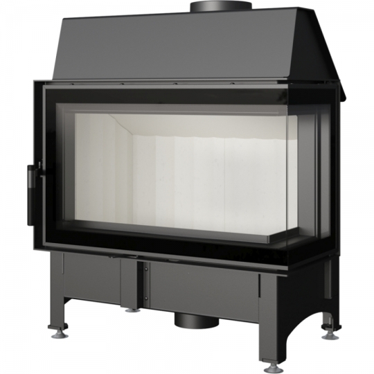 Kratki Zibi PBS Deco Lemez kandalló 11 kW jobbos egybenyíló dekor oldalüveggel