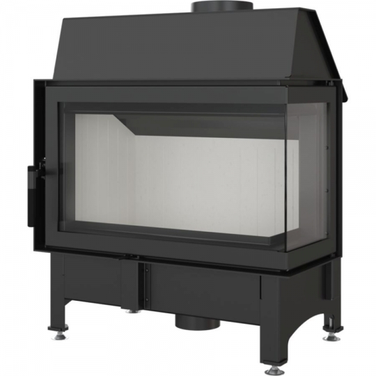 Kratki Zibi PBS Lemez kandalló 11 kW jobbos egybenyíló oldalüveggel