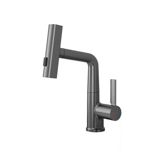 Leziter Mara Mosogató csaptelep multifunkciós fejjel, szürke (ZS-7020N-GR)