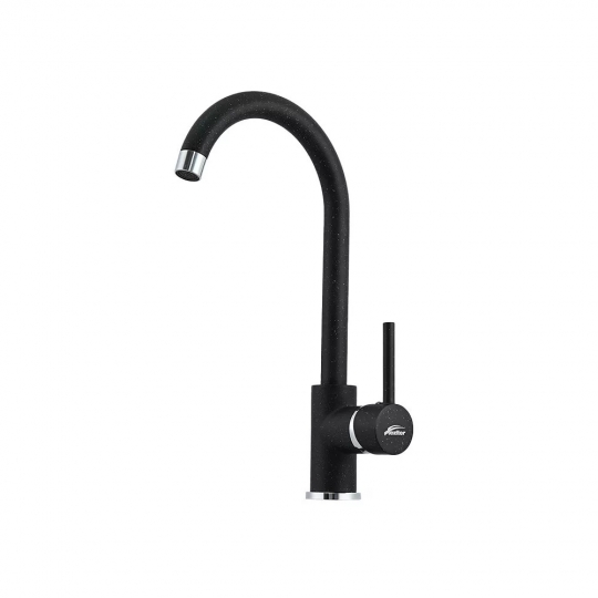 Leziter Noril Egykaros mosogató csaptelep, fekete (ZS-7018-Black)