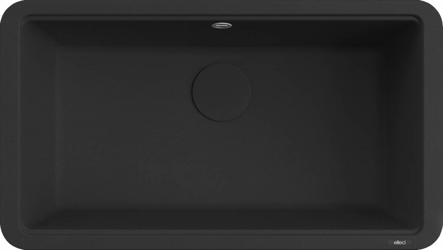 Elleci Globe 910 G40 Gránit Mosogatótálca nagyméretű munkalapalá és felé is szerelhető nero LGG91040BTP