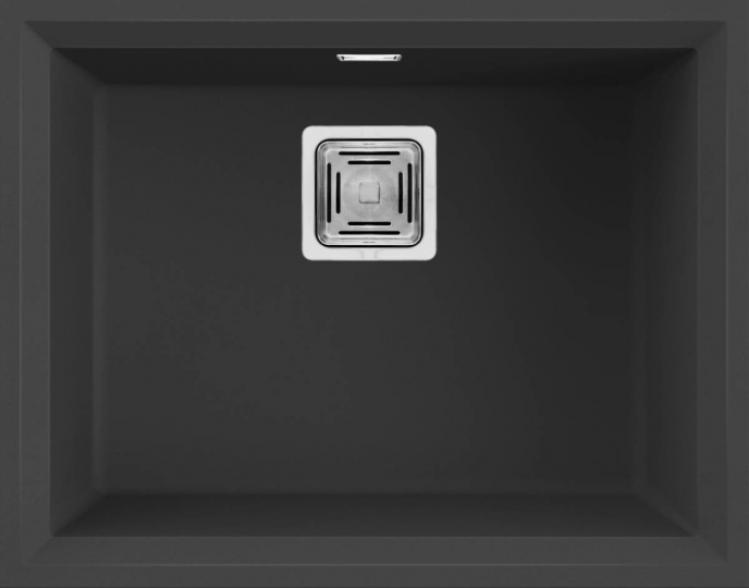 Elleci Karisma 105 G40 Gránit Mosogatótálca munkalapalá szerelhető négyzetes lefolyóval nero LGK10540BSO