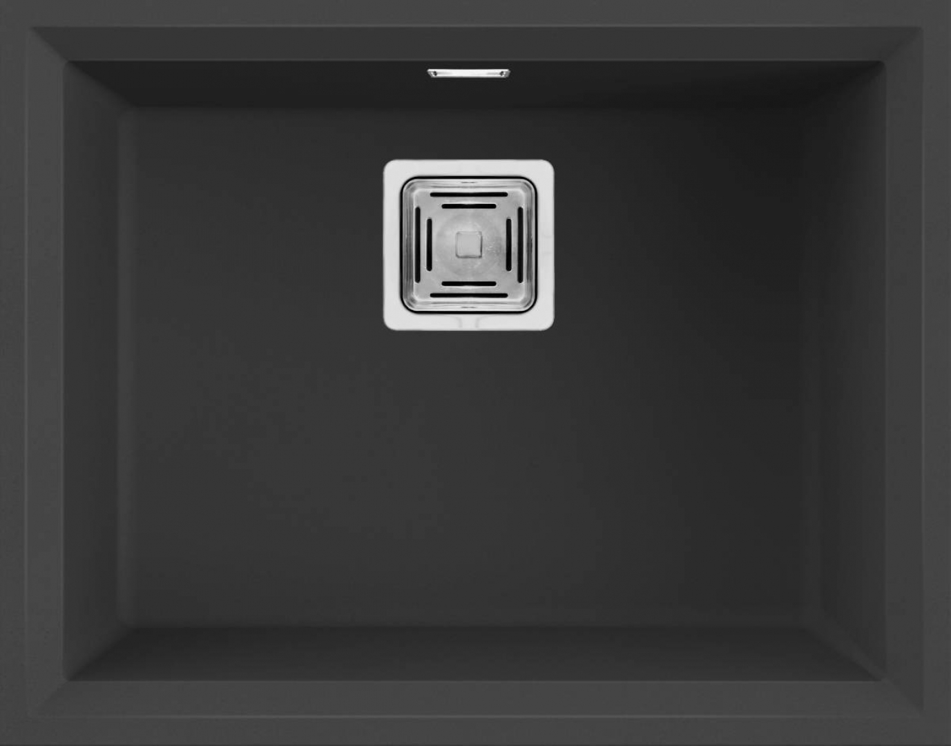 Elleci Karisma 105 G40 Gránit Mosogatótálca munkalapalá szerelhető négyzetes lefolyóval nero LGK10540BSO