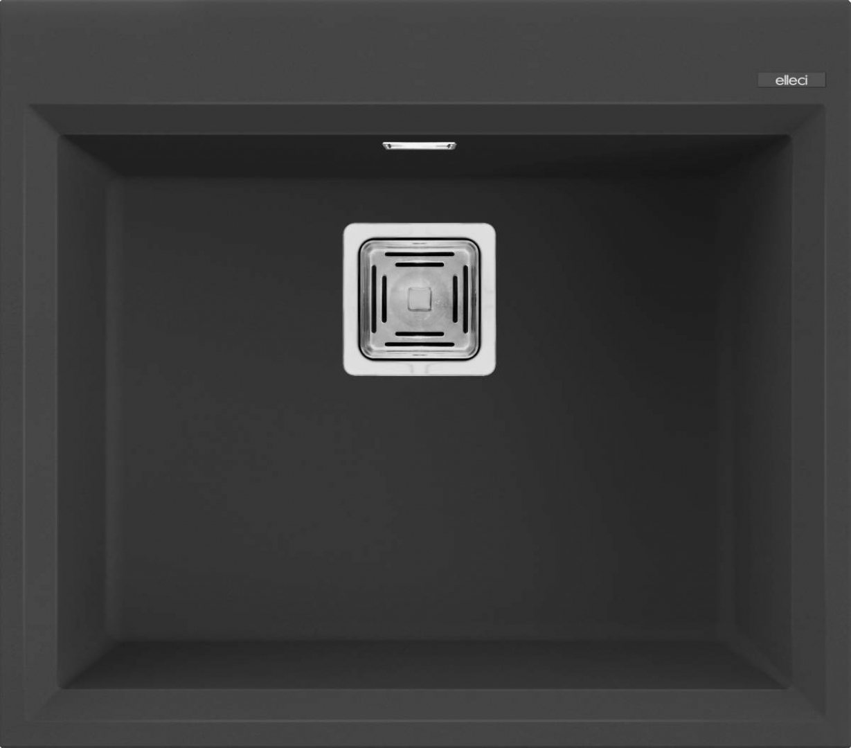 Elleci Karisma 105 G40 Gránit Mosogatótálca négyzetes lefolyóval nero LGK10540