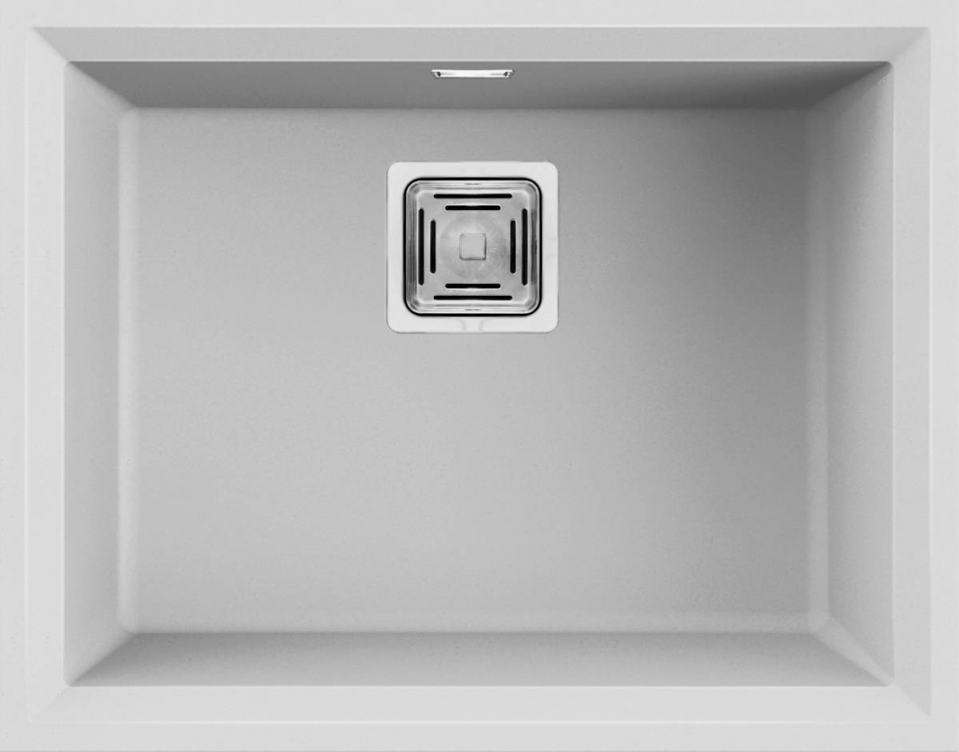 Elleci Karisma 105 G68 Gránit Mosogatótálca munkalapalá szerelhető négyzetes lefolyóval bianco LGK10568BSO