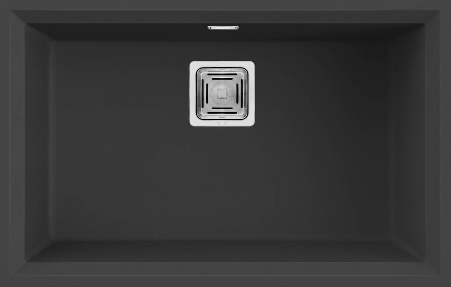 Elleci Karisma 120 G40 Gránit Mosogatótálca munkalapalá szerelhető négyzetes lefolyóval nero LGK12040BSO