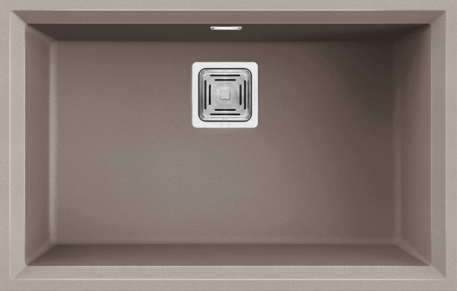 Elleci Karisma 120 G43 Gránit Mosogatótálca munkalapalá szerelhető négyzetes lefolyóval tortora LGK12043BSO