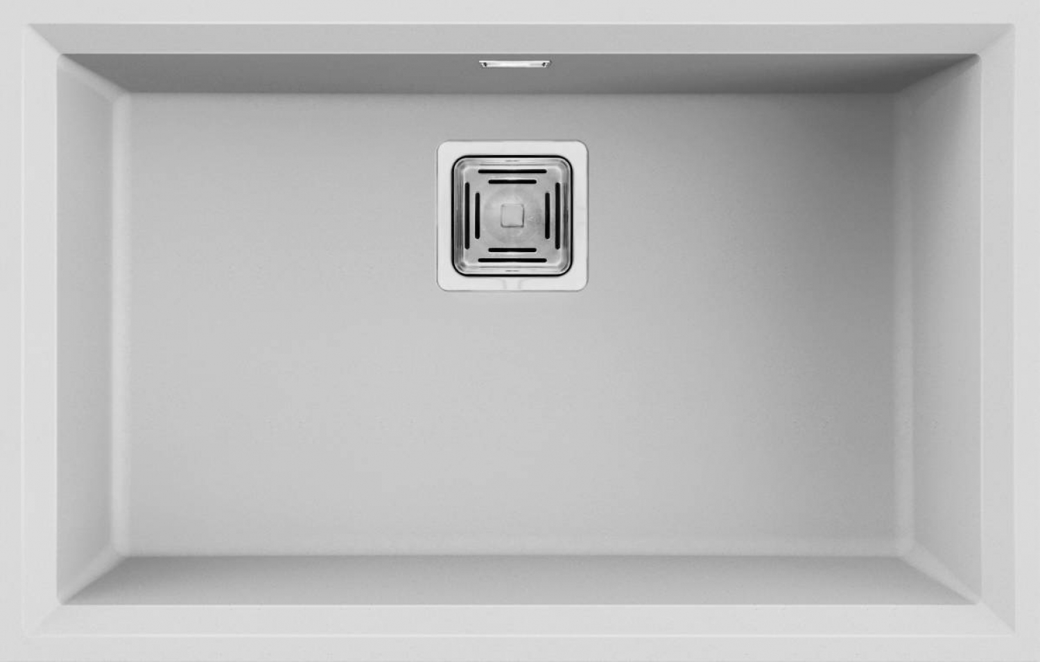 Elleci Karisma 120 G68 Gránit Mosogatótálca munkalapalá szerelhető négyzetes lefolyóval bianco LGK12068BSO