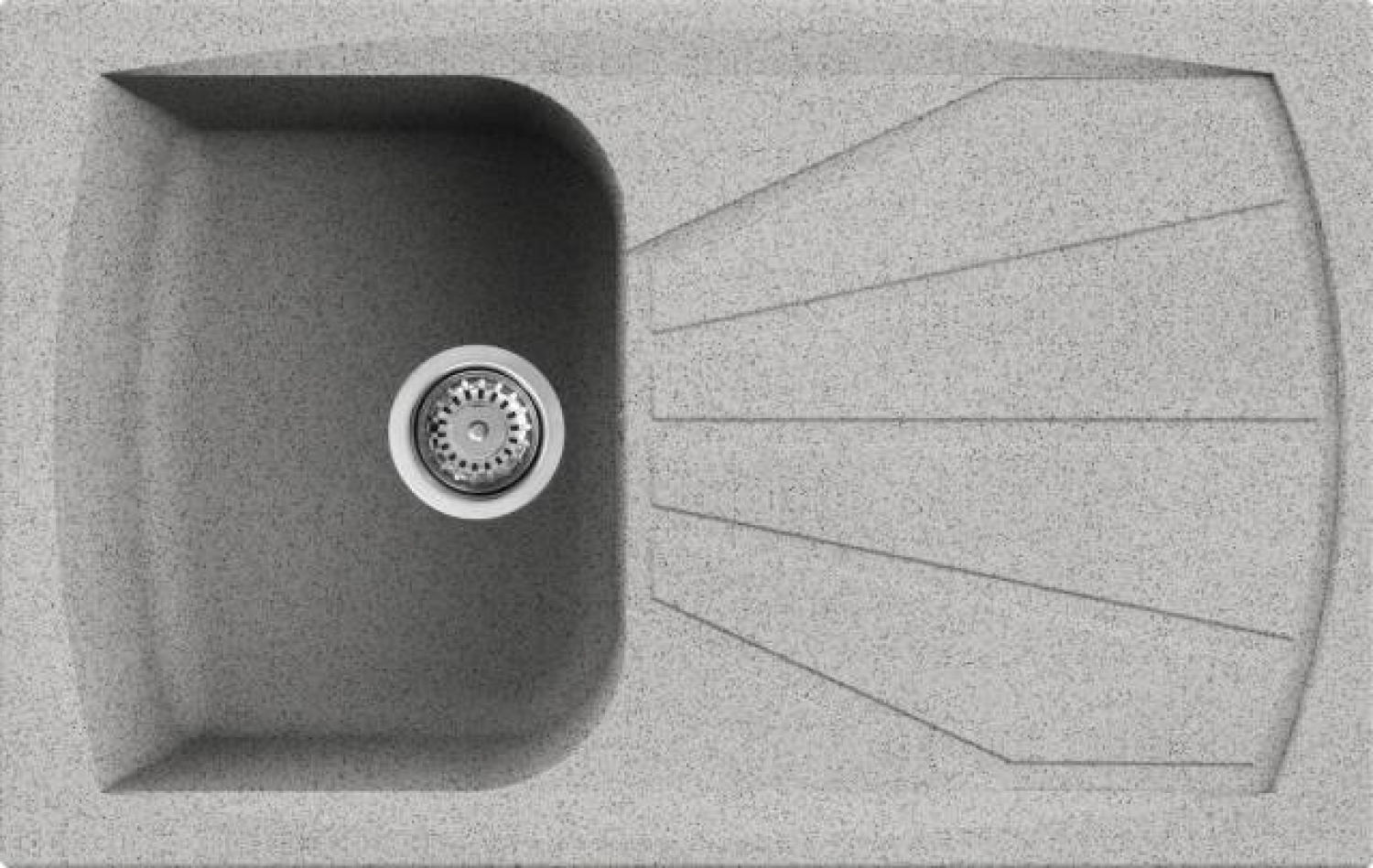 Elleci Living 300 G55 Gránit Mosogatótálca csepegtetővel grigio pietra LGL30055