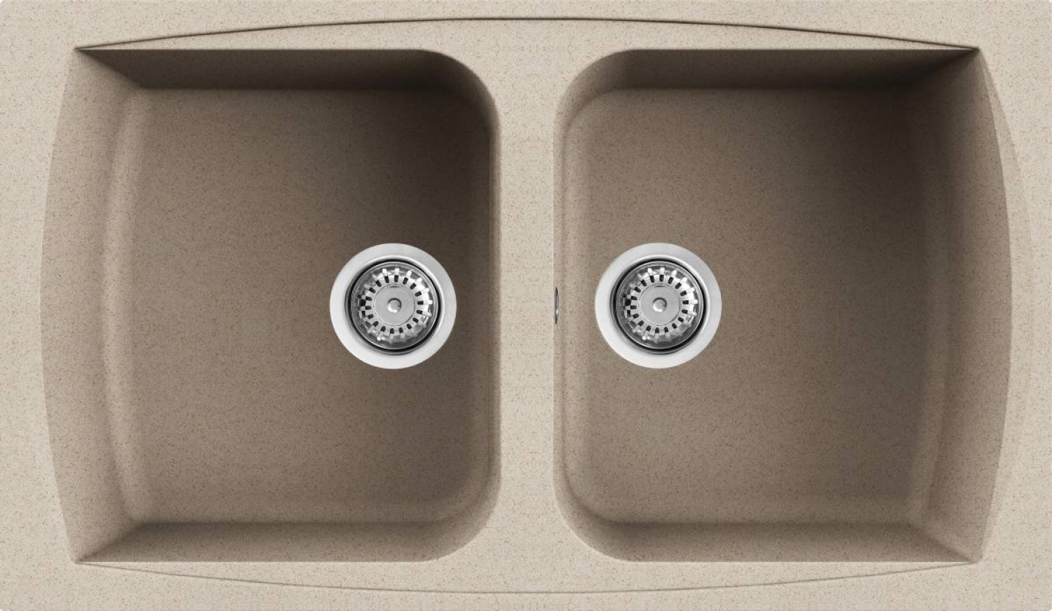 Elleci Living 450 G51 Gránit Mosogatótálca dupla medencés avena LGL45051