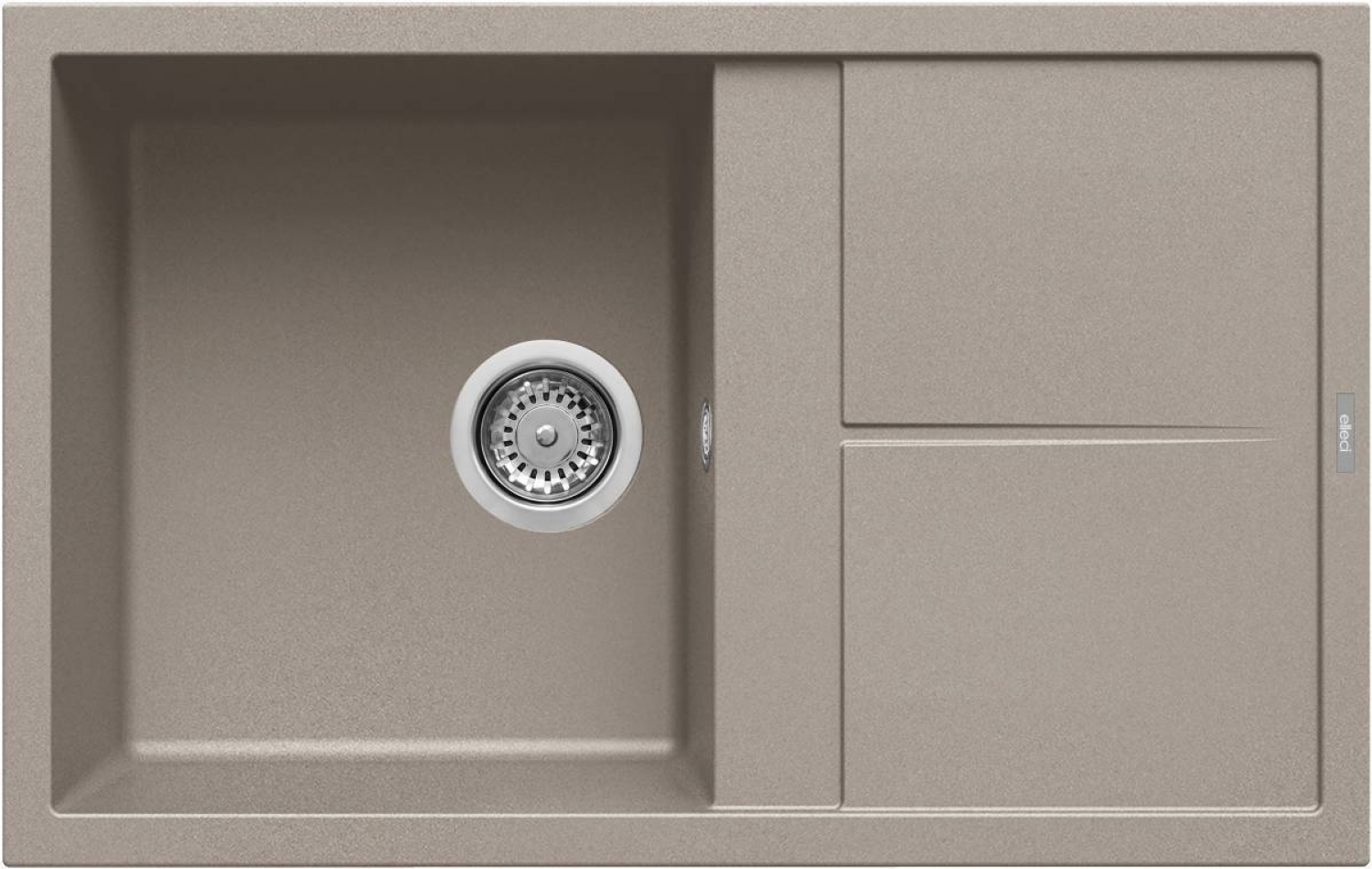 Elleci Unico 300 G43 Gránit Mosogatótálca csepegtetővel tortora LGU30043