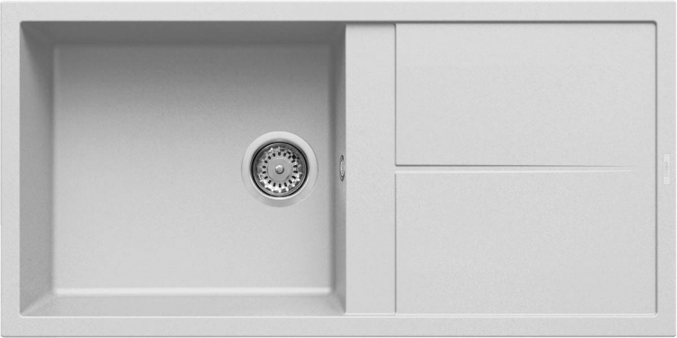 Elleci Unico 480 G68 Gránit Mosogatótálca csepegtetővel bianco LGU48068