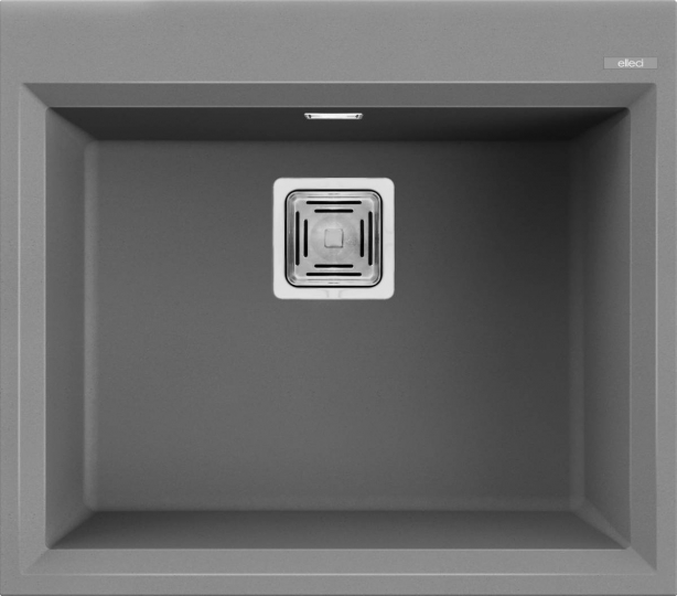 Elleci Karisma 105 M73 Gránit Mosogatótálca négyzetes lefolyóval titánium LMK10573