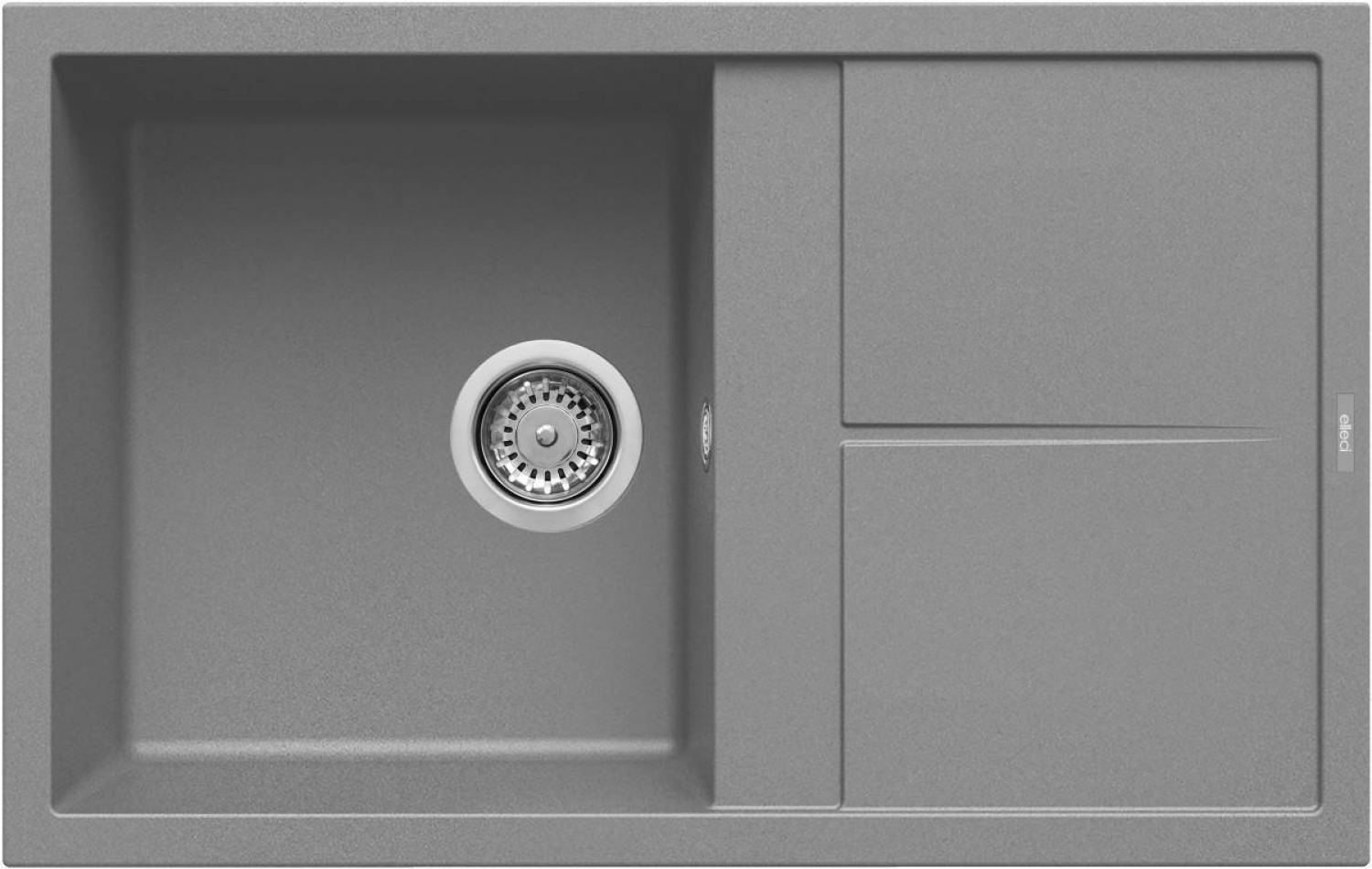 Elleci Unico 300 M73 Gránit Mosogatótálca csepegtetővel titánium LMU30073