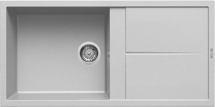 Elleci Unico 480 M79 Gránit Mosogatótálca csepegtetővel alumínium színű LMU48079