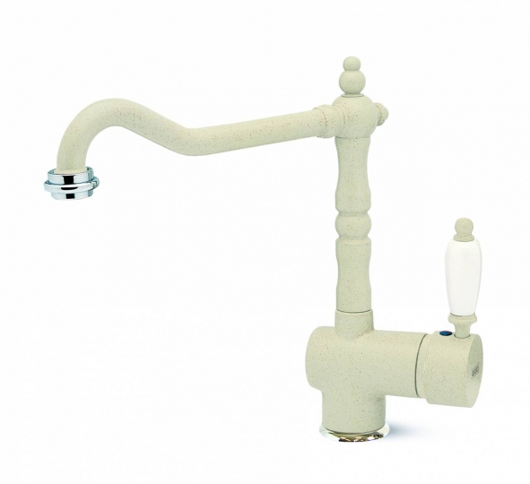 Elleci Rio Álló Mosogató csaptelep rusztikus elfordítható kifolyócsővel G62 bianco antico MGKRIO62