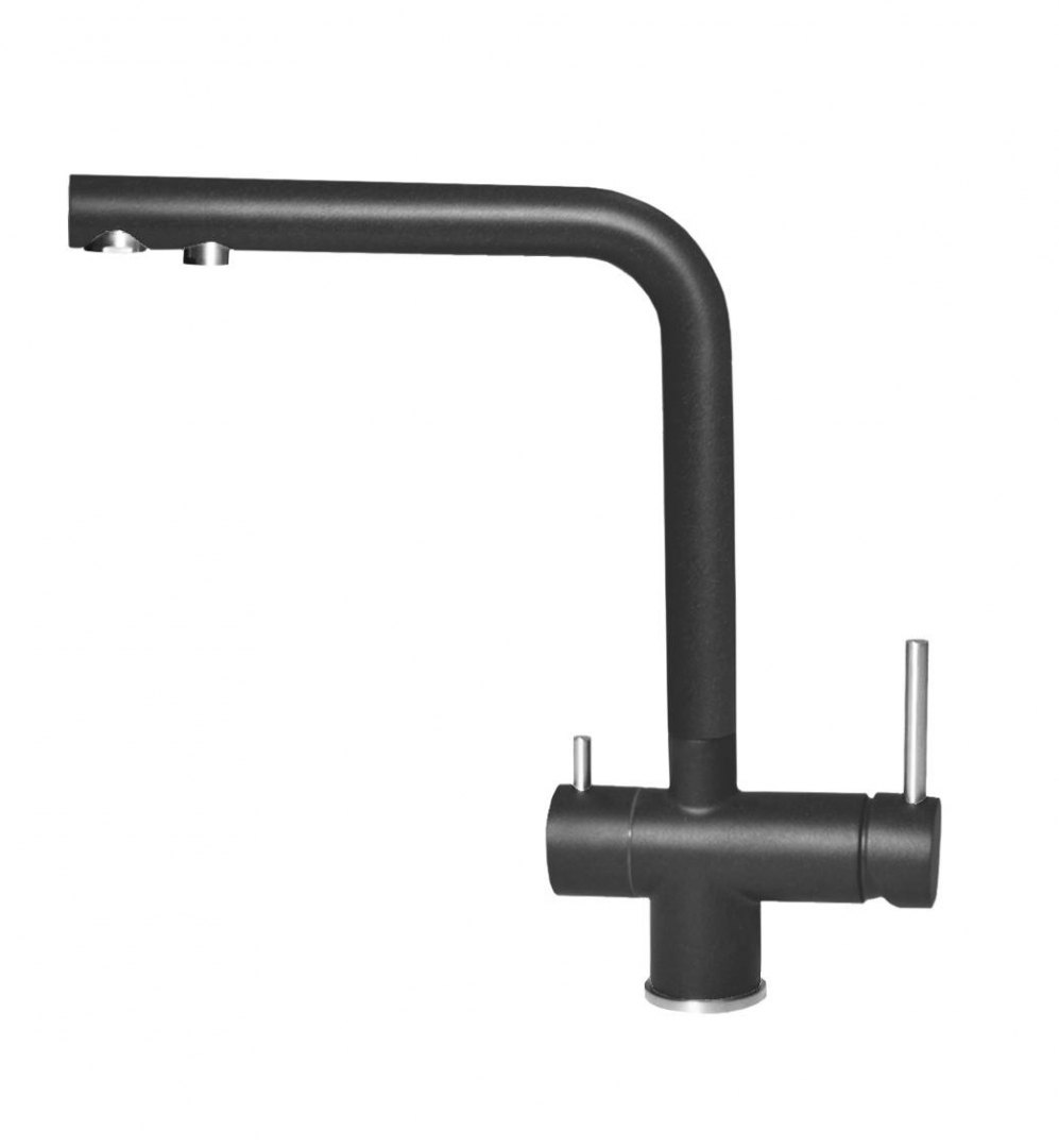 Elleci Tourmaline Álló Mosogató csaptelep elfordítható kifolyócsővel vízszűrőhöz is használható G40 Nero MGKTOU40