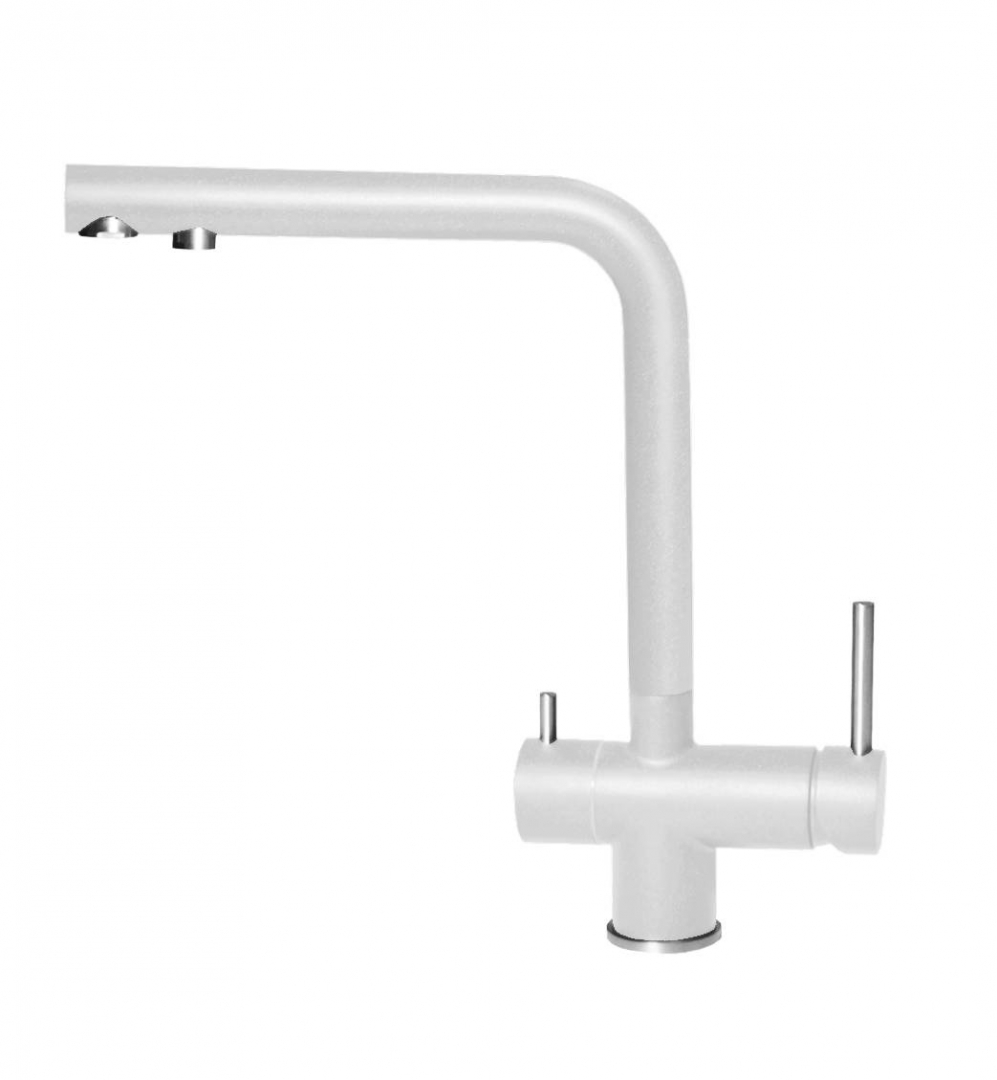 Elleci Tourmaline Álló Mosogató csaptelep elfordítható kifolyócsővel vízszűrőhöz is használható G68 Bianco MGKTOU68