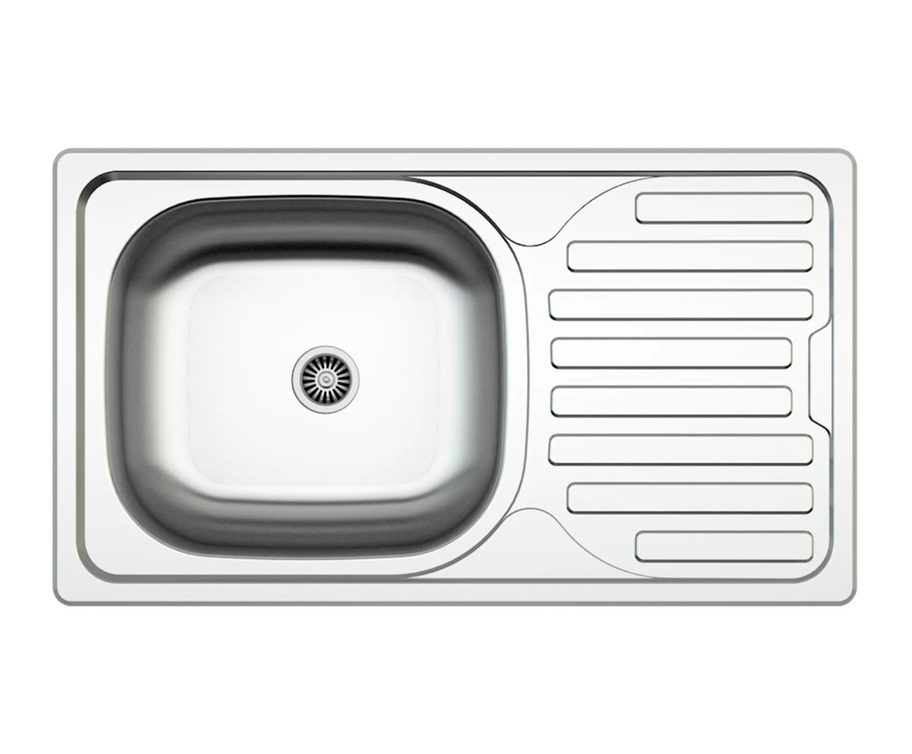 Mofém EVO2 Rozsdamentes egymedencés mosogatótálca csepegtetővel 760012808