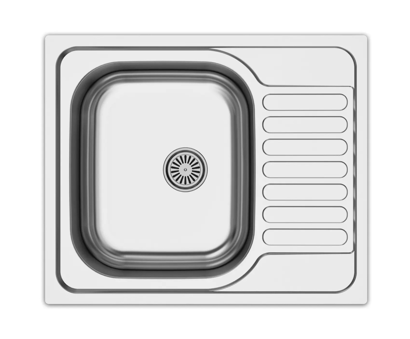 Mofém Infinite Rozsdamentes egymedencés mosogatótálca 1/2 csepptálcával 760012805