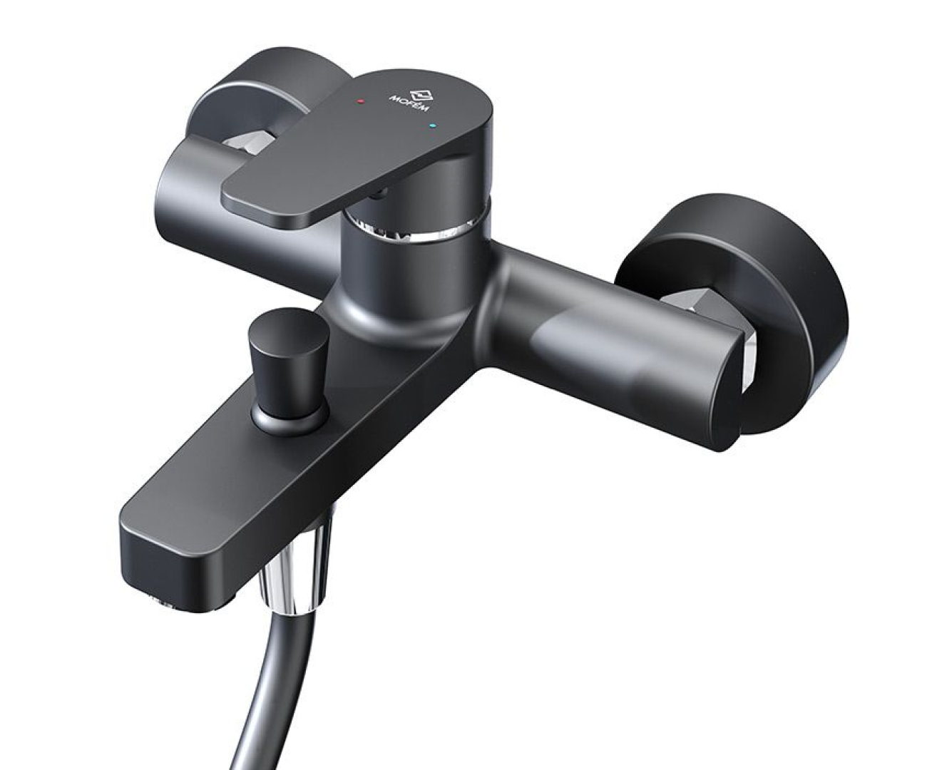 Mofém Zenit Black Kádtöltő csaptelep zuhanyszettel 84122280N