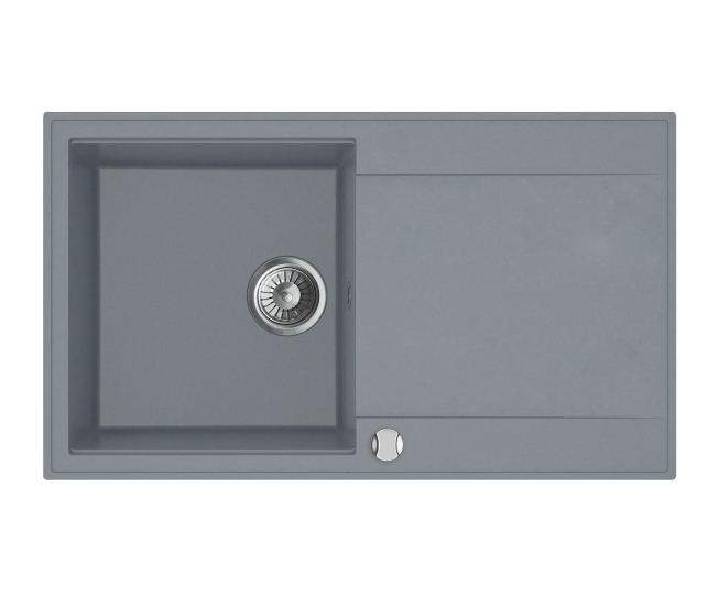 Mofém Zenit Gránit egymedencés mosogatótálca csepegtetővel és dugóemelővel szürke 760012803G7