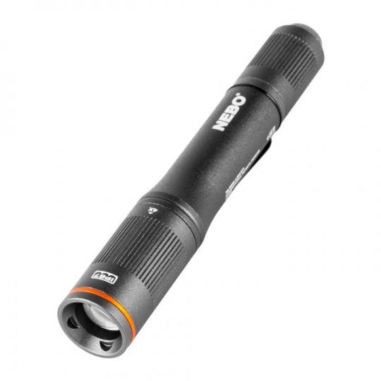 Nebo COLUMBO™ 100 Zseblámpa acél zsebcsipesszel, 100 lm