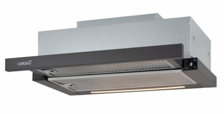 Cata TFH-6630 BK Beépíthető Kihúzható páraelszívó fekete