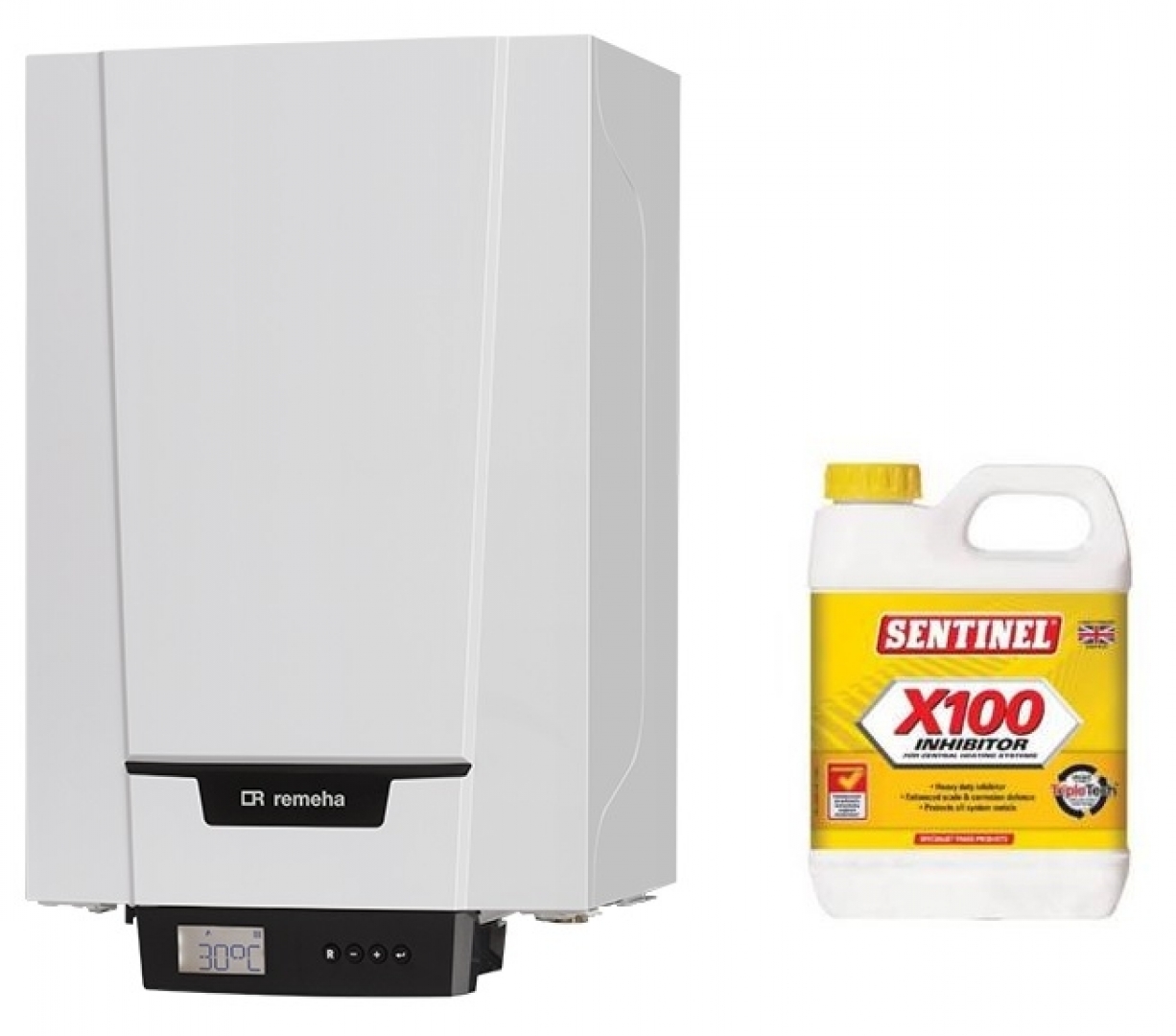 Remeha Tzerra Ace 24DS Fali fűtő kondenzációs gázkazán + ajándék Spiroterm Sentinel X100 inhibitor