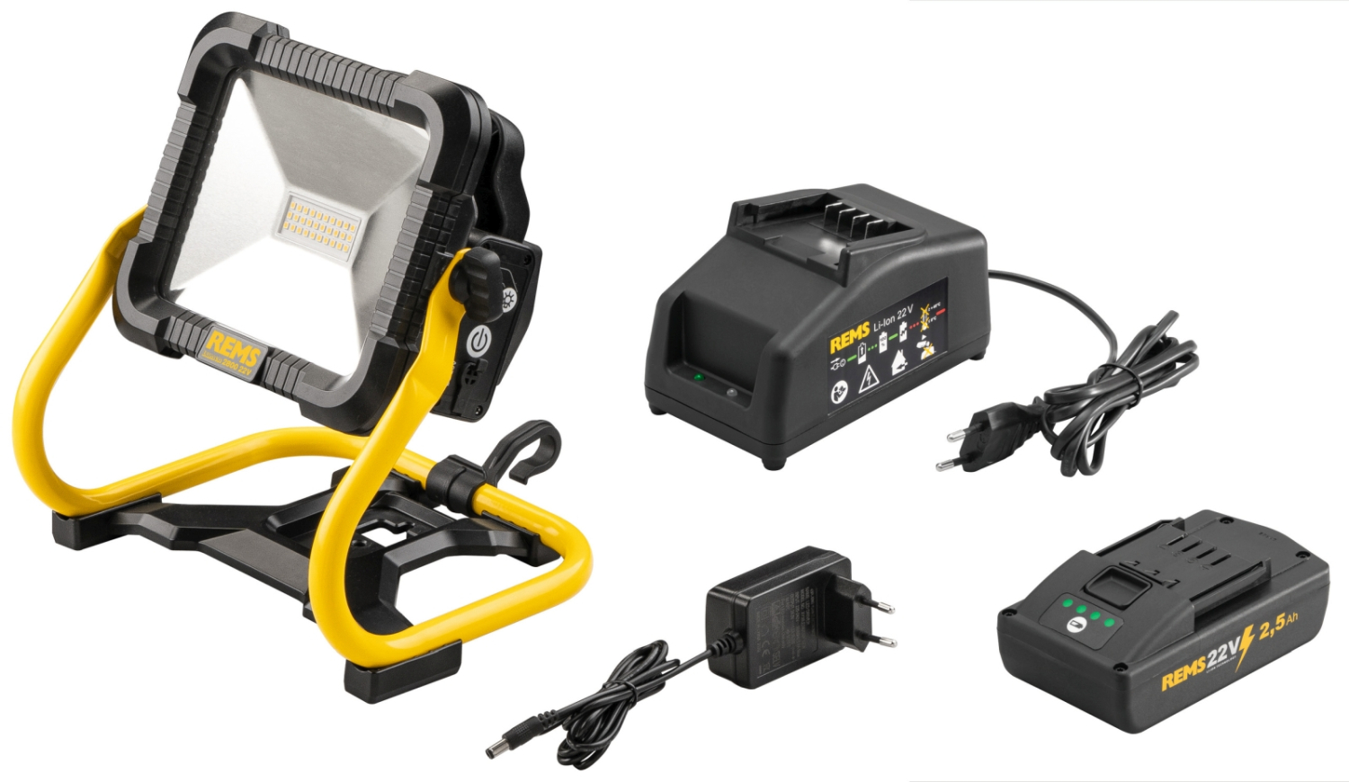 REMS Lumen 2800 22V Akkumulátoros LED munkalámpa készlet