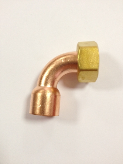 Réz félhollandi 22x3/4” sarok