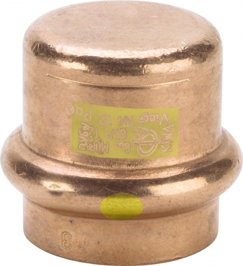 Viega Réz gáz press zárókupak 22 mm
