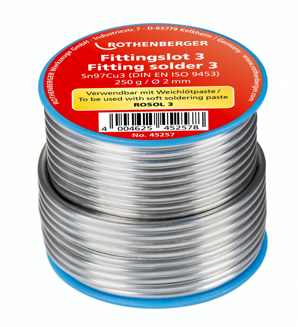 Rothenberger Fitting forrasz 3, 2mm 250g tekercs
