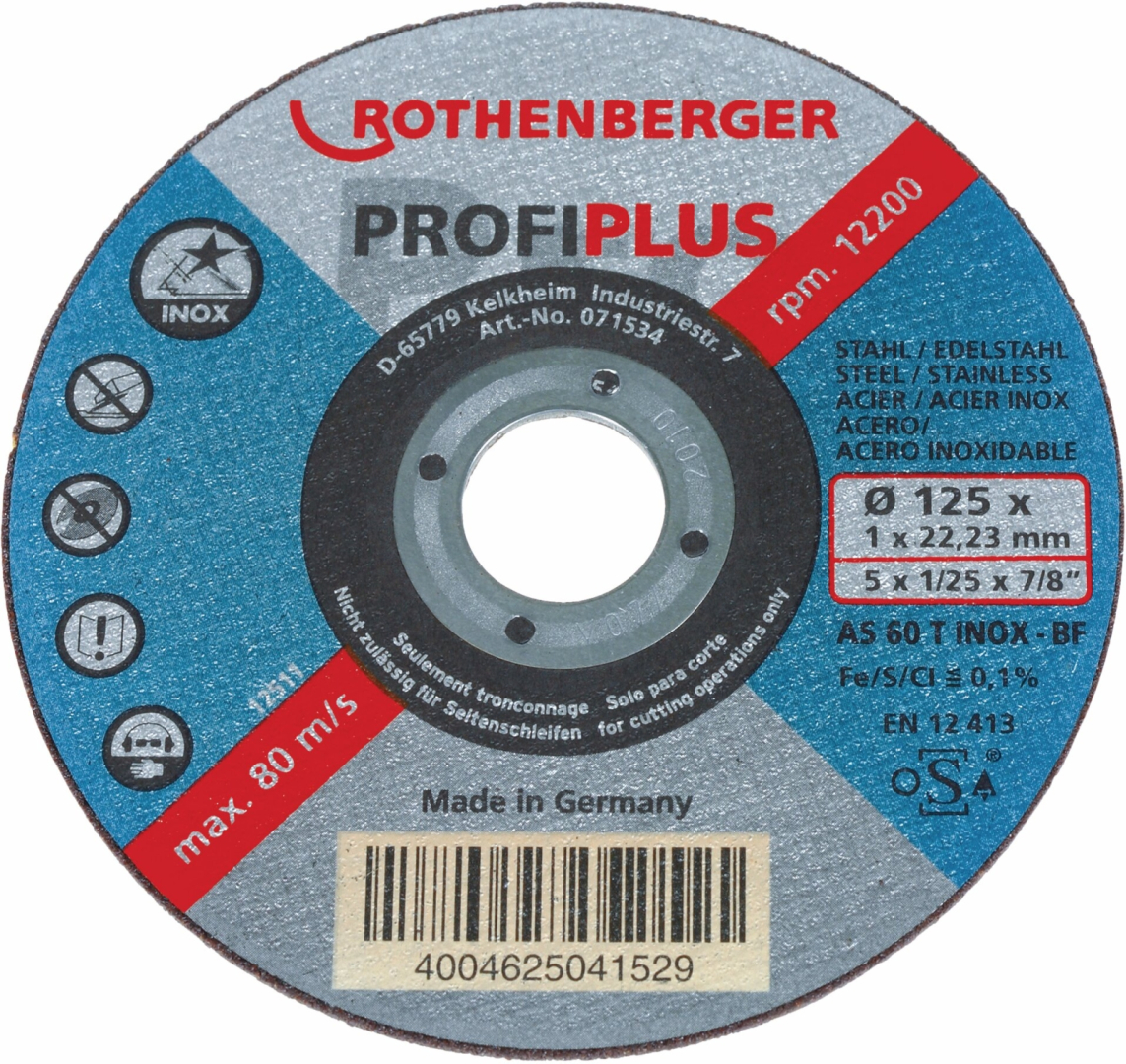 Rothenberger INOX PROFI Plus Vágótárcsa 125x1 10db