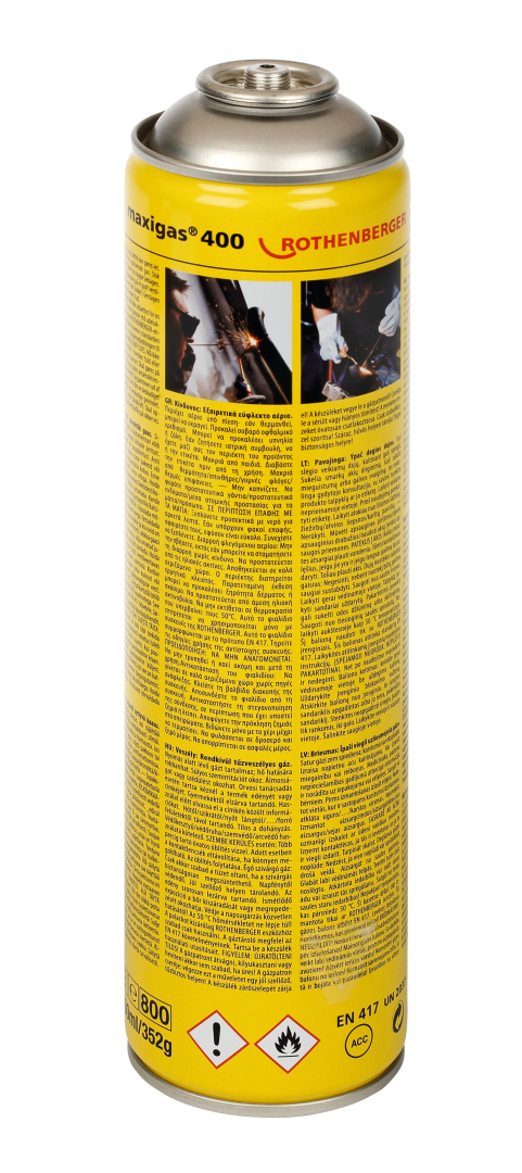 Rothenberger Maxigas 400 gázpalack 600ml 7/16