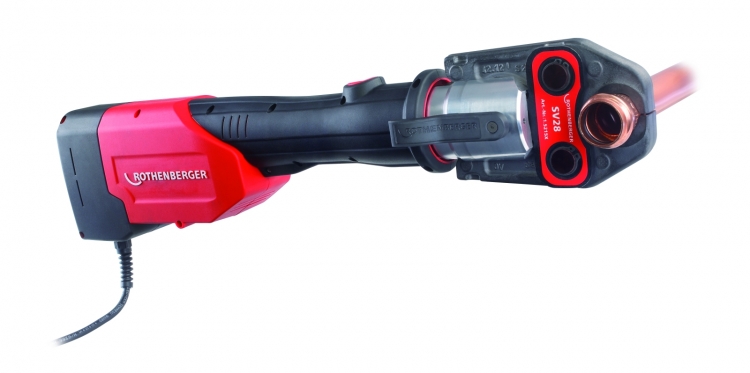 Rothenberger ROMAX 3000 AC Elektrohidraulikus fitting présgép ROCASE bőröndben