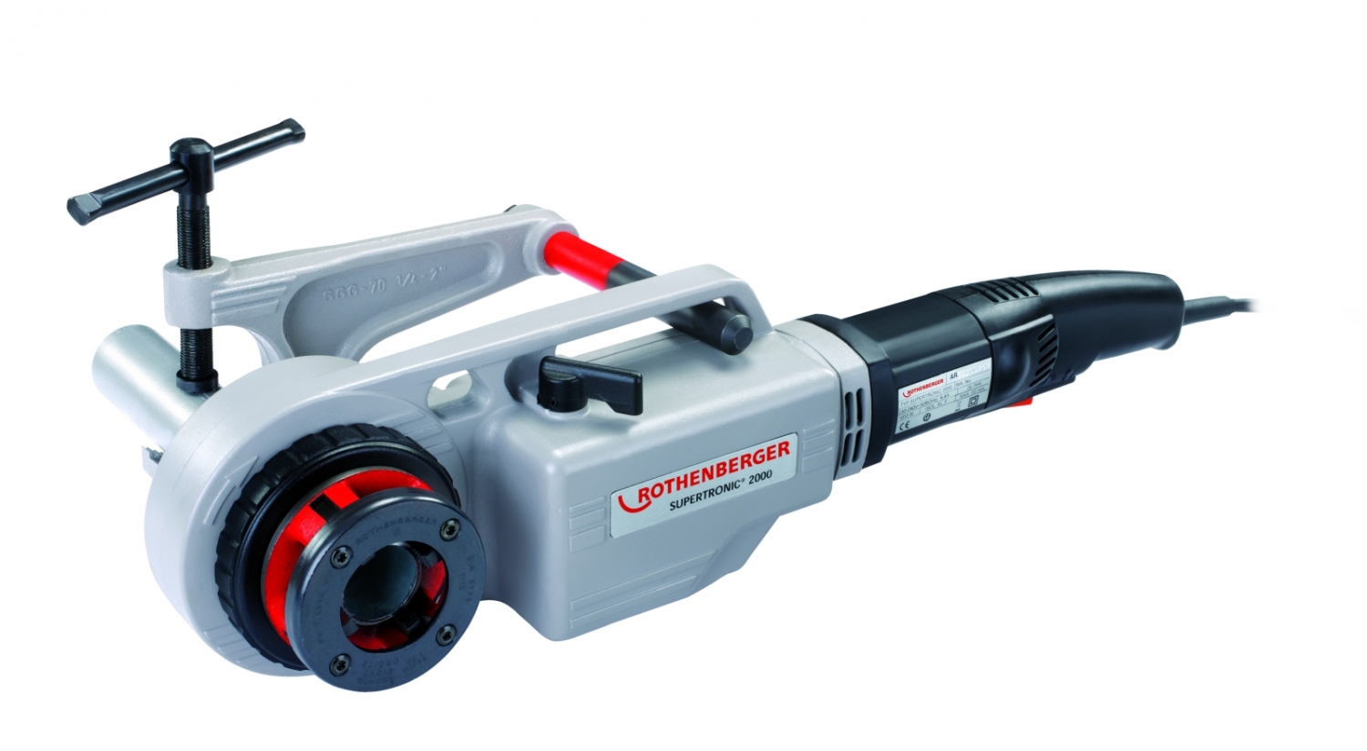 Rothenberger SUPERTRONIC 2000 Kézi elektromos menetmetsző készlet 1/2-2
