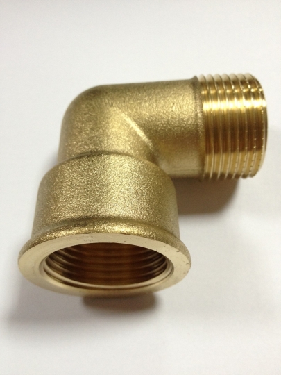 Menetes sárgaréz könyök 1/2” KB