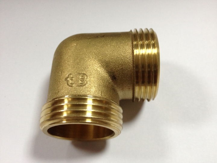 Menetes sárgaréz könyök 3/8” KK