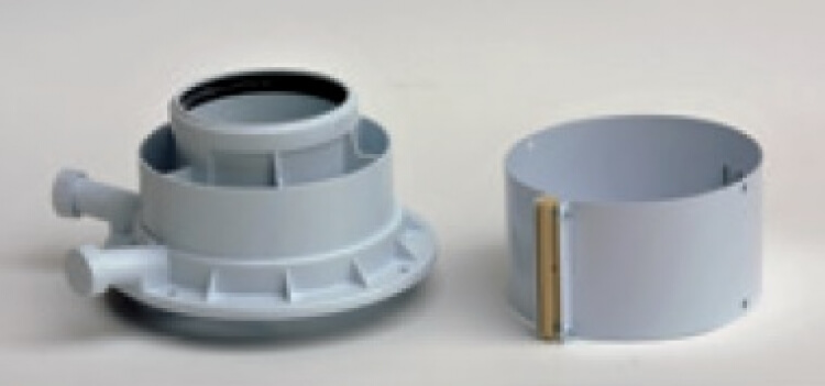 Saunier Duval 60/100 Függőleges indító idom kondenzációs kazánokhoz PPS/ALU