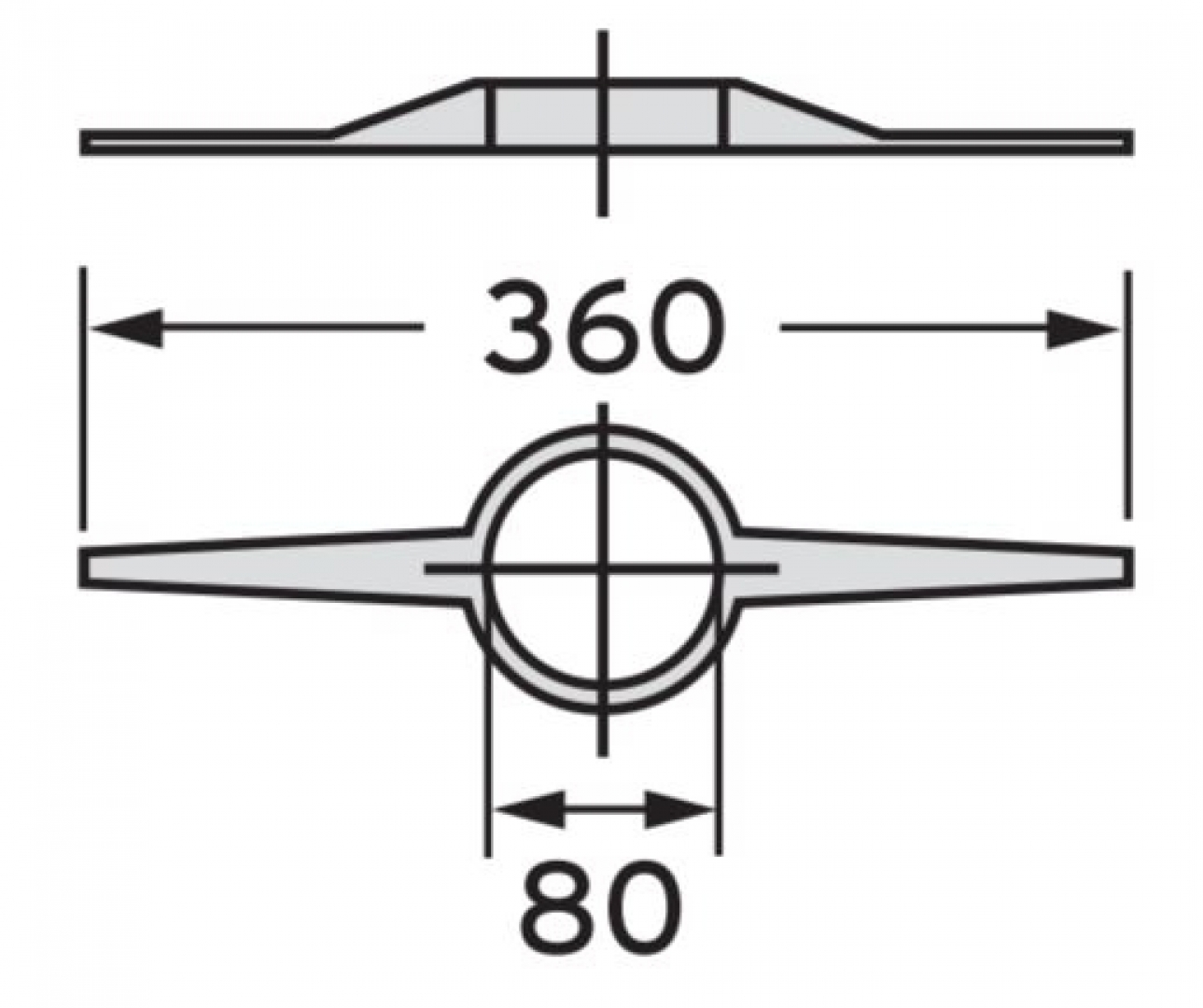 Saunier Duval Ø 80 mm Központosító (1 db) 0020199434