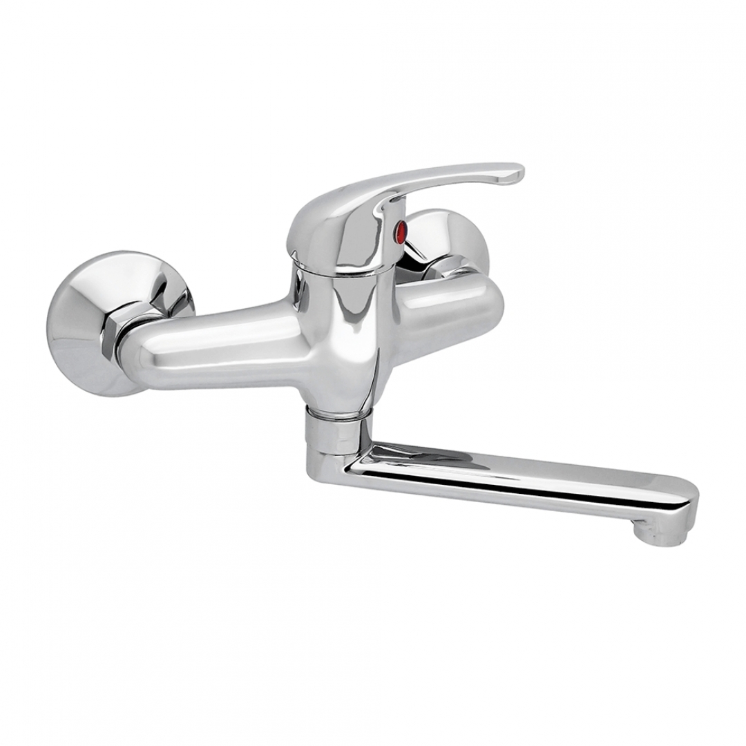 Slovarm Arya mosogató fali csaptelep, lapos kifolyócsővel 480209