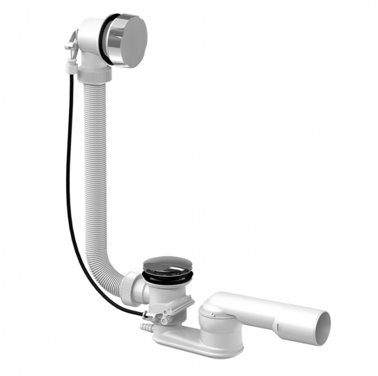 Slovarm automata kádszifon, fém, fedlapokkal, króm 416658