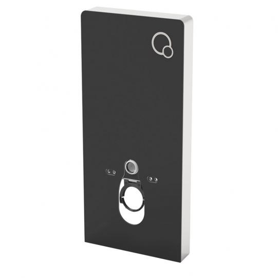 Slovarm Fal elé építhető wc tartály kerettel, fali WC-hez fekete 672356