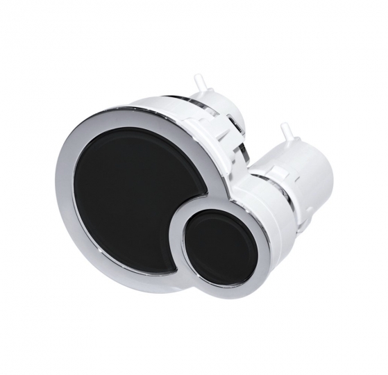 Slovarm Falra építhető WC rendszer Pótalkatrész nyomógomb, fekete 672359