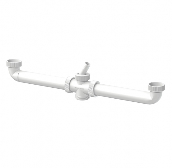 Slovarm Kétmedencés mosogatószinfonhoz való csatlakoztató elem, csatlakozócsonkkal 620655