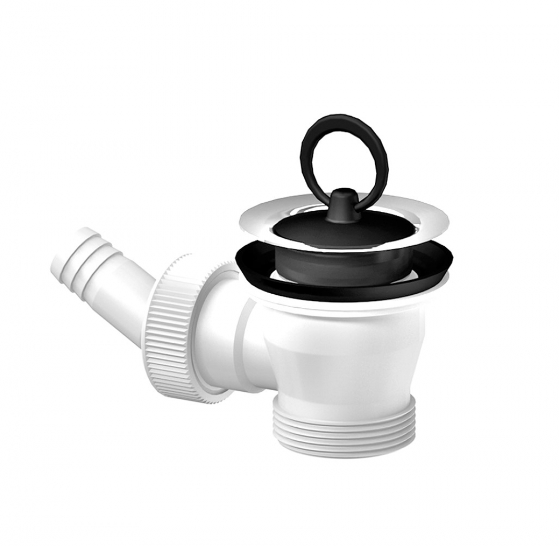 Slovarm Leeresztőszelep, Ø70 mm-es rozsdamentes acél lefolyószűrővel, csatlakozócsonkkal 621251